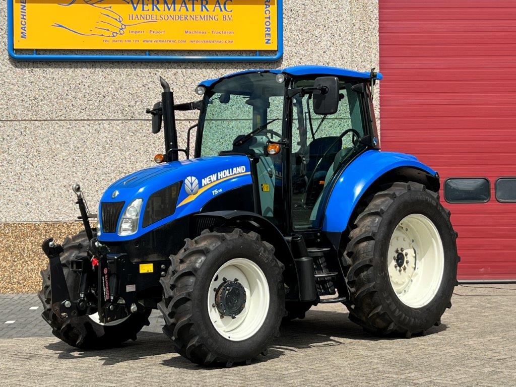 New Holland T5.115, 2013, fronthef, kruip!						