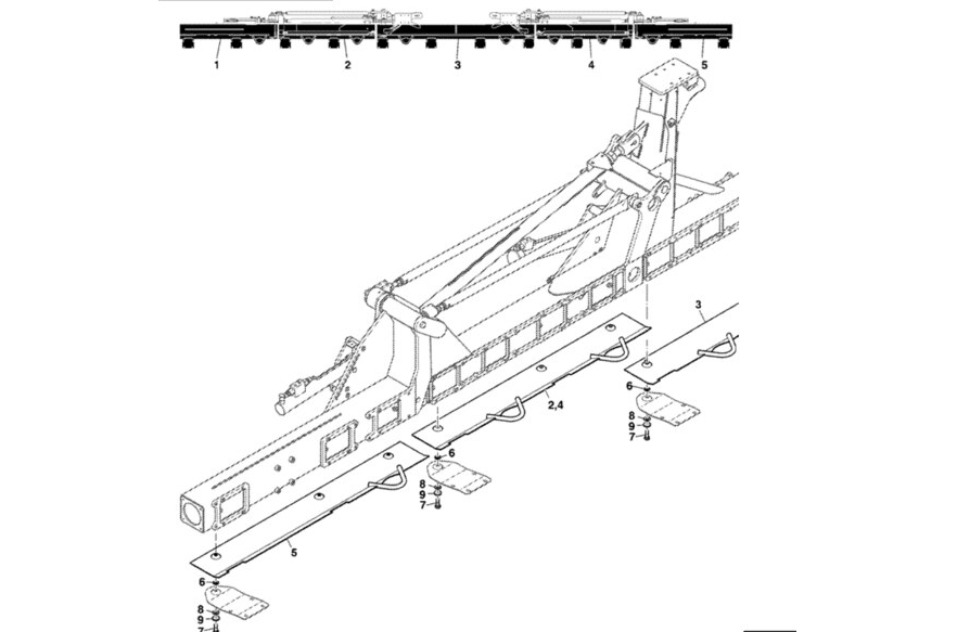 Anti-wear plates - CNH - 84596762