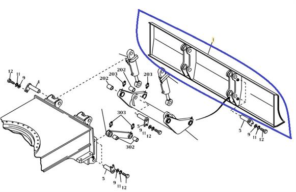 Schuif blad - O&K - 3015632