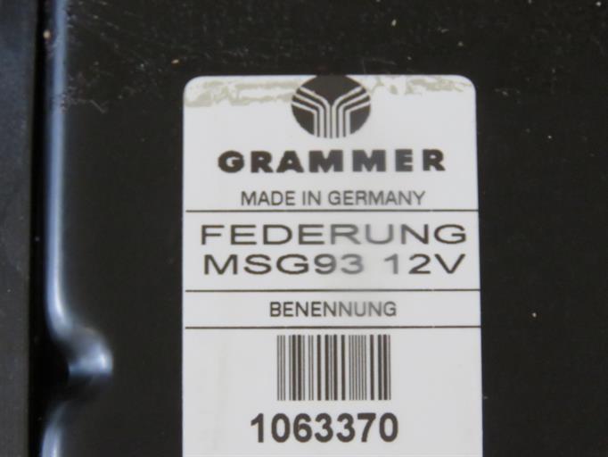 Air suspension seat base - Grammer MSG93