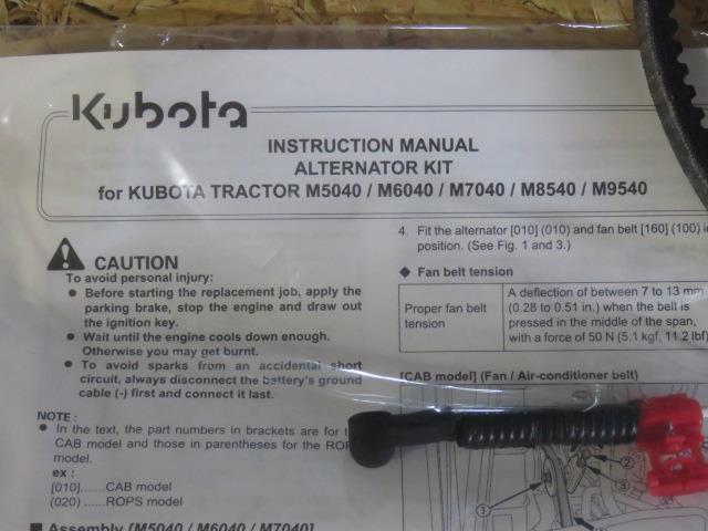 Alternator kit - Kubota - 3C581-97201
