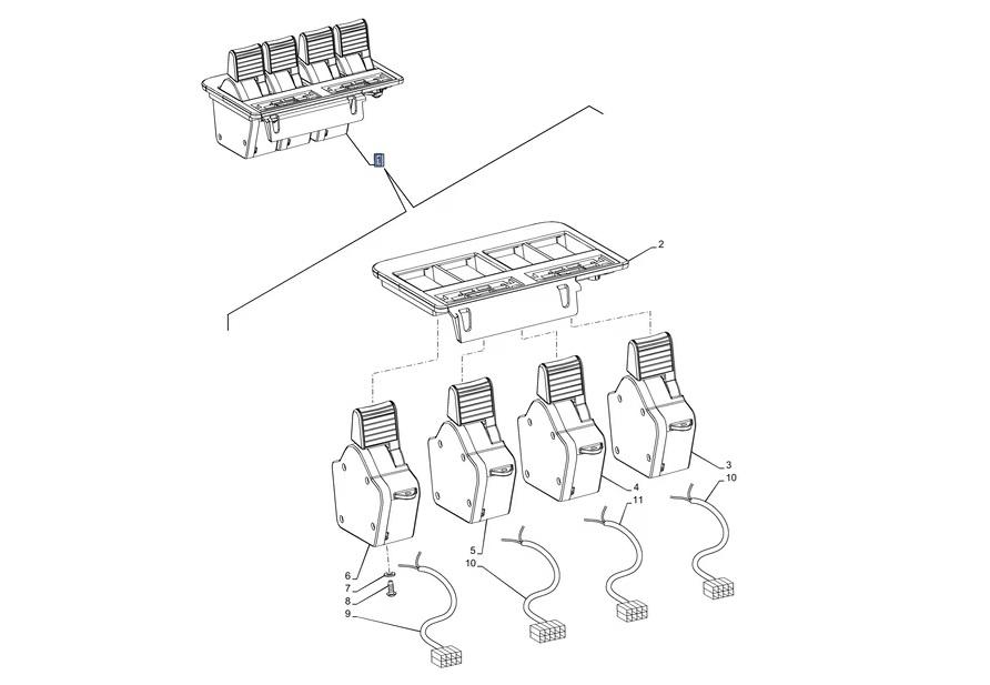 Bedieningshendel - CNH - 84172185