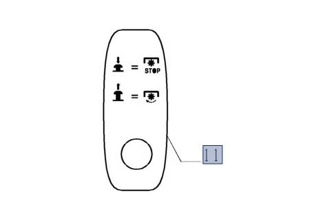 Sticker - PTO bediening - New Holland TL / TLA