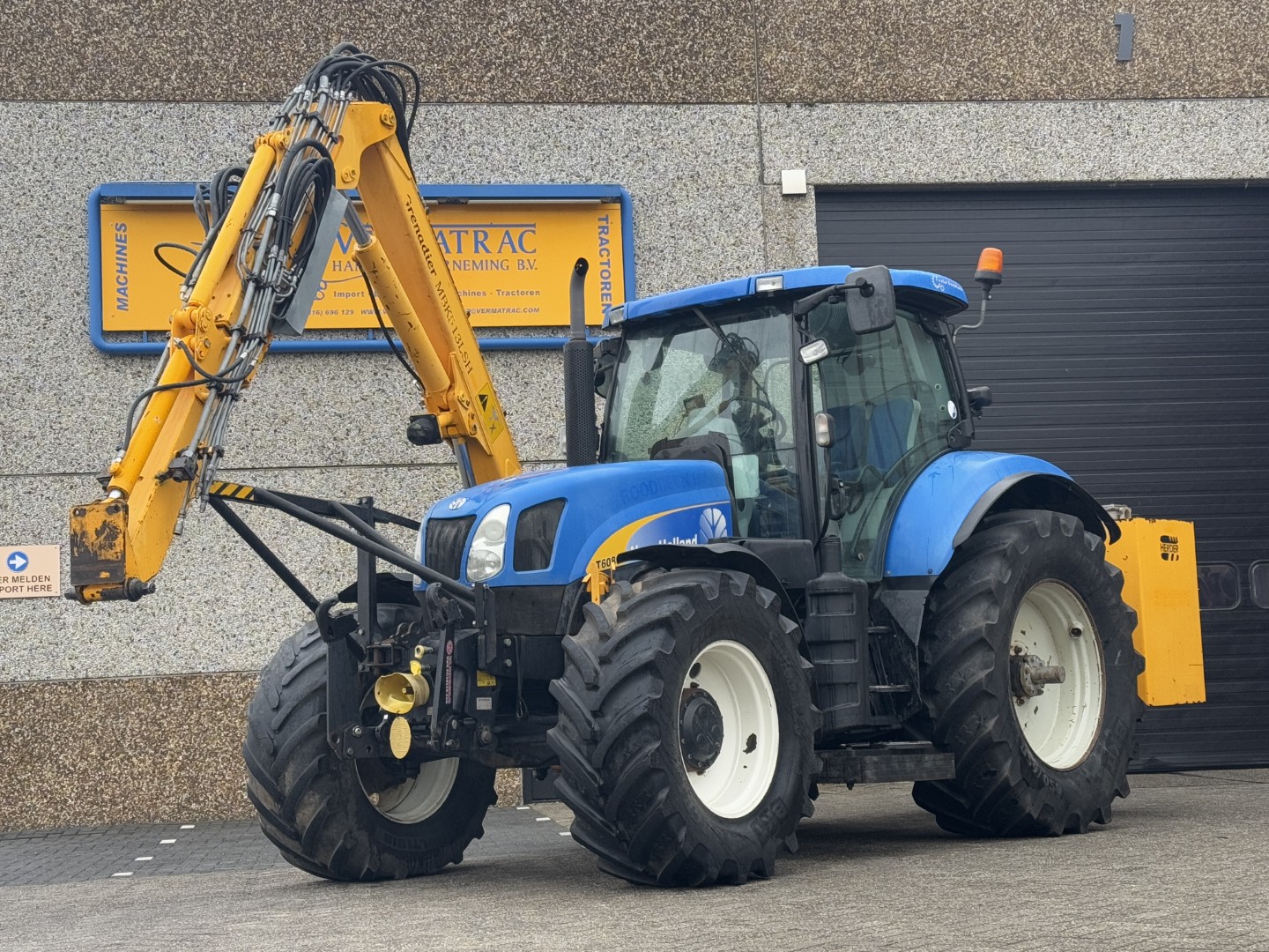New Holland T6080 Power Command met Herder MBK513LSH!	