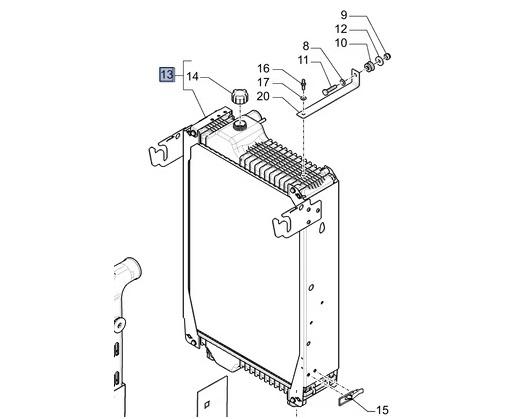 Radiateur - CNH - 91843109 / 84249164