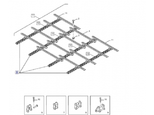 Feeder chain for combine: